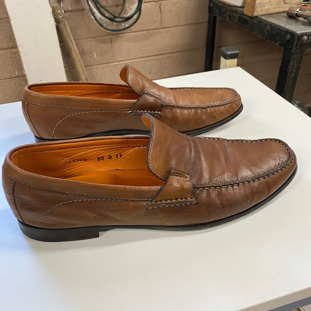 Santoni Mens Shoes Size 11 Loafers